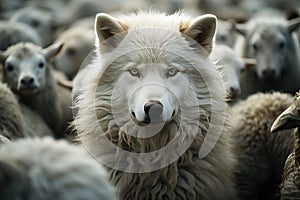A wolf in sheep's clothing among sheep.