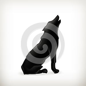Wolf silhouette