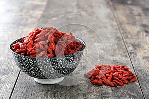 Wolfberries or Goji berries in bowl