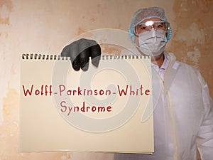 Wolff-Parkinson-White Syndrome sign on the page