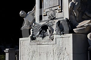 Wolfgang Amadeus Mozart Statue in Burggarten park in Vienna Austria