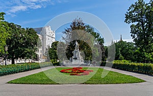 Wolfgang Amadeus Mozart Statue in Vienna Wien, Austria