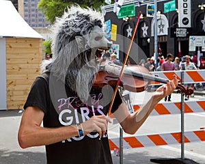 Wolfman street musician