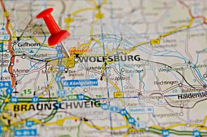 Wolfsburg on map