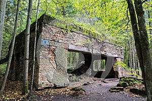 Wolfschanze, Wolf`s Lair, Wolf`s Fort - Adolf Hitler`s command headquarters on the Eastern Front during world war II.