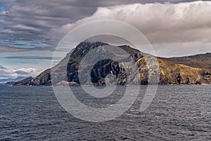 Wollaston Islands under cloudscape, Cape Horn, Chile