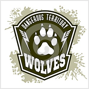 Wolves - military label, badges and design