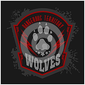 Wolves - military label, badges and design