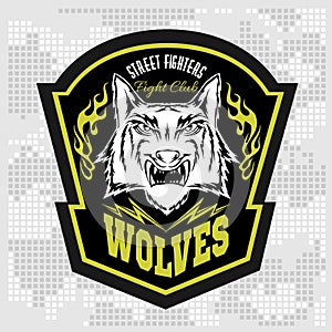 Wolves - military label, badges and design