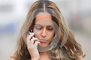 Womam on a mobile phone