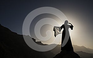 Woman in abaya photo
