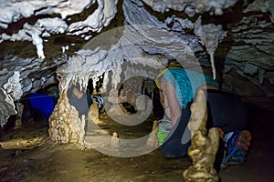 Woman Adventure Caving