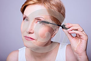 Woman age makeup