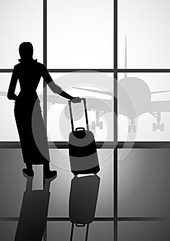 Woman At The Airport