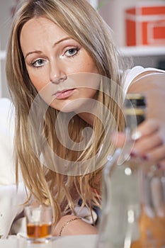 Woman and alcohol