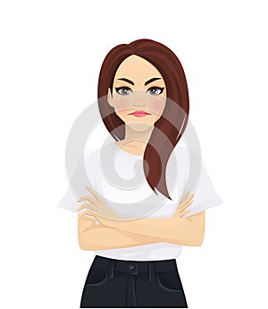 Woman angry emotion