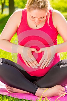 Woman in anticipation of the appearance of the first-born