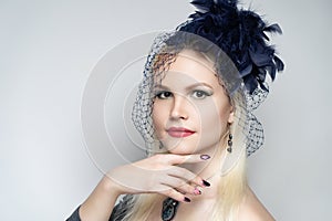 Woman art accessory hat