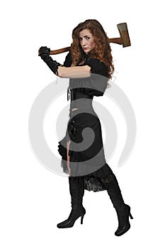 Woman with an axe