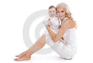 Woman with baby