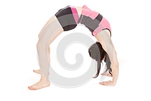 Woman back bend