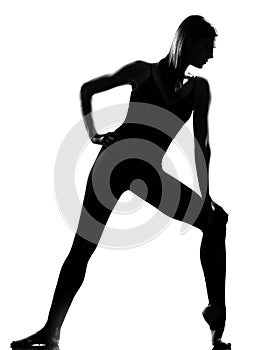 Woman ballet dancer standing pose