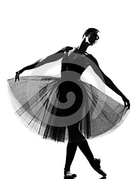 Woman ballet dancer standing pose