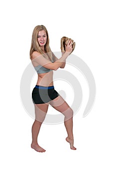 Woman Baseball Player