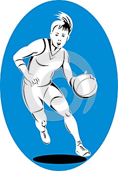 Woman basketball player