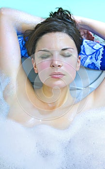 Woman in bath