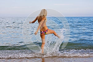 Woman on beach