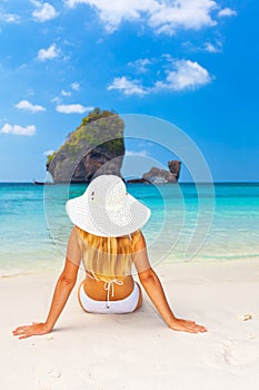 Woman on the beach