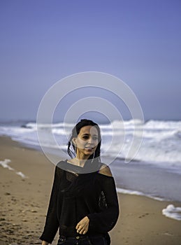 Woman in the beach