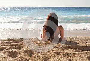 Woman at the beach