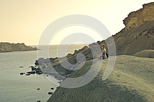 Woman on the beach