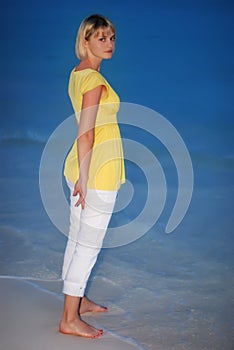 Woman on beach