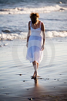 Woman on the beach