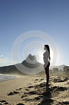 woman on the beach, Rio de Janeiro