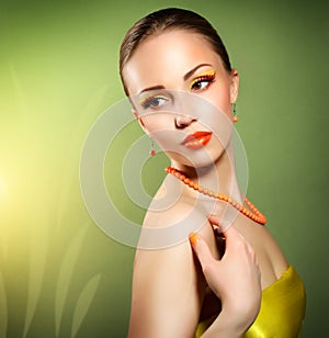 Woman with beautiful make-up