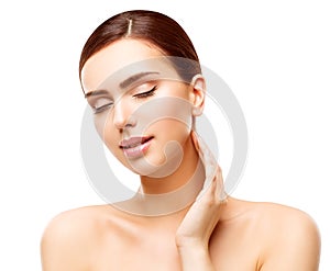 Woman Beauty Face Skin Care, Natural Skincare Beautiful Makeup