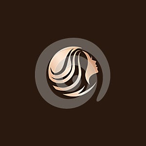 Woman Beauty Hair Salon Logo Design