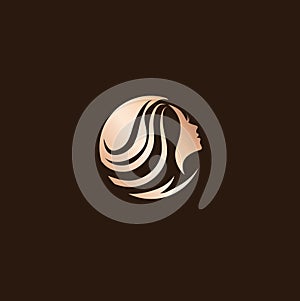 Woman Beauty Hair Salon Logo Design photo