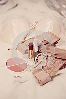 Woman beauty items