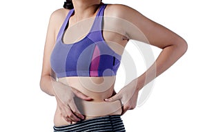 Woman belly problem photo