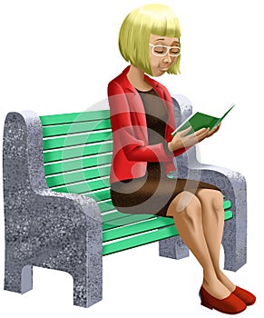 Woman on Bench