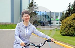 Woman on a bicycle