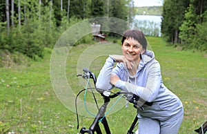 Woman on a bicycle