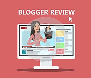 Woman blogger review.