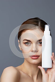 woman body lotion rejuvenation cosmetics close-up Lifestyle