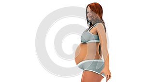 Woman Body Transformation Changes During Pregnancy